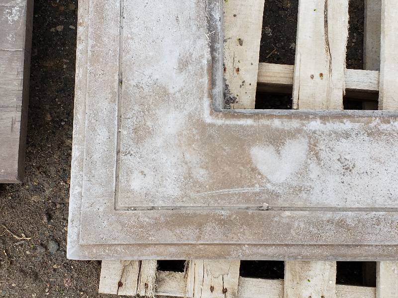 lot 45 image: Square Concrete Table  Bench Top