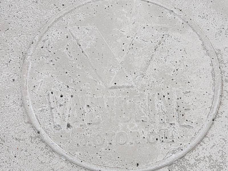 lot 63 image: Valvoline Concrete Paver  Yard Art  Wall Hanging