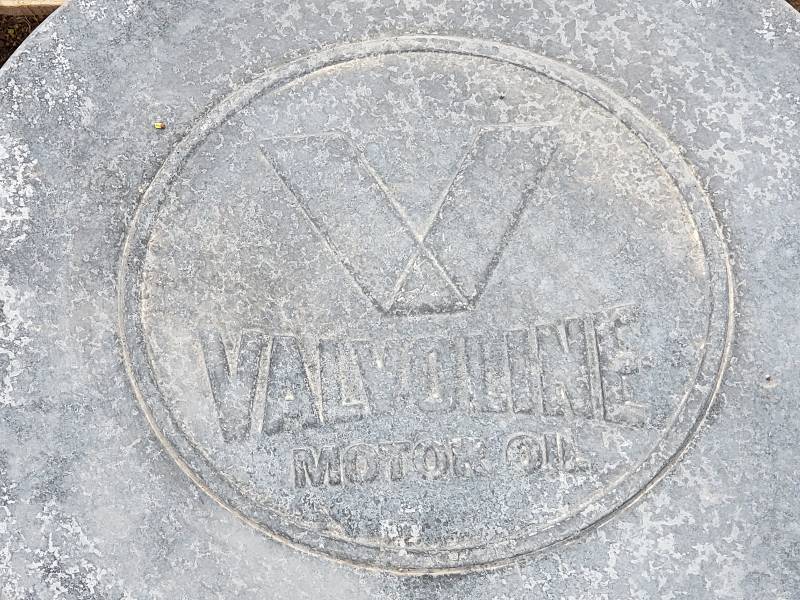 lot 64 image: Valvoline Concrete Paver  Yard Art  Wall Hanging