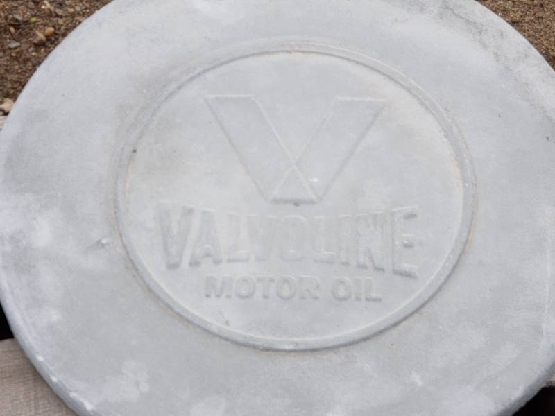 lot 66 image: Valvoline Concrete Paver  Yard Art  Wall Hanging