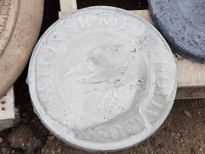 lot 73 image: NRA National Rifle Association Logo Concrete Paver  Yard Art  Wall Hanging