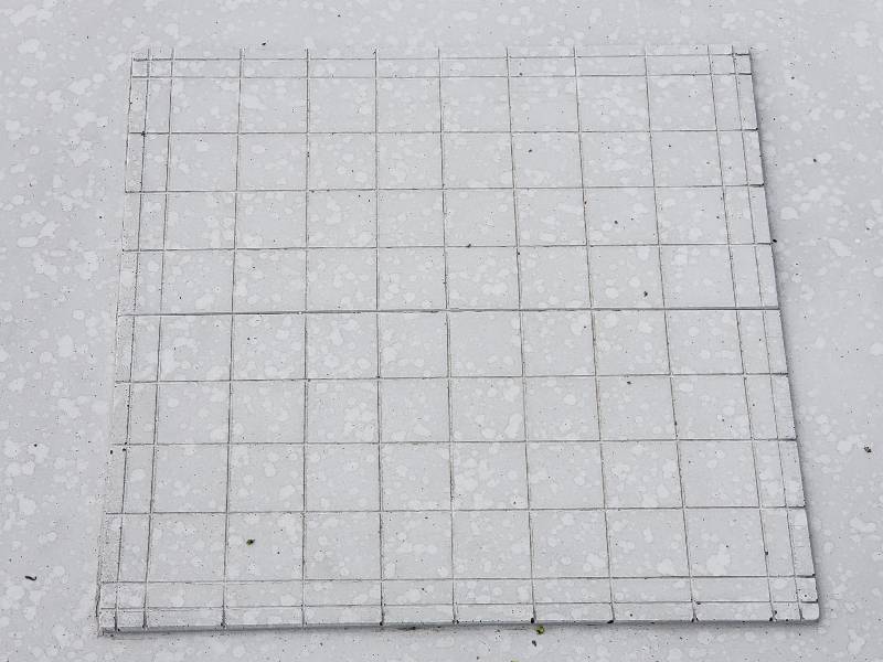 lot 116 image: Concrete Chess  Checkers Game Board