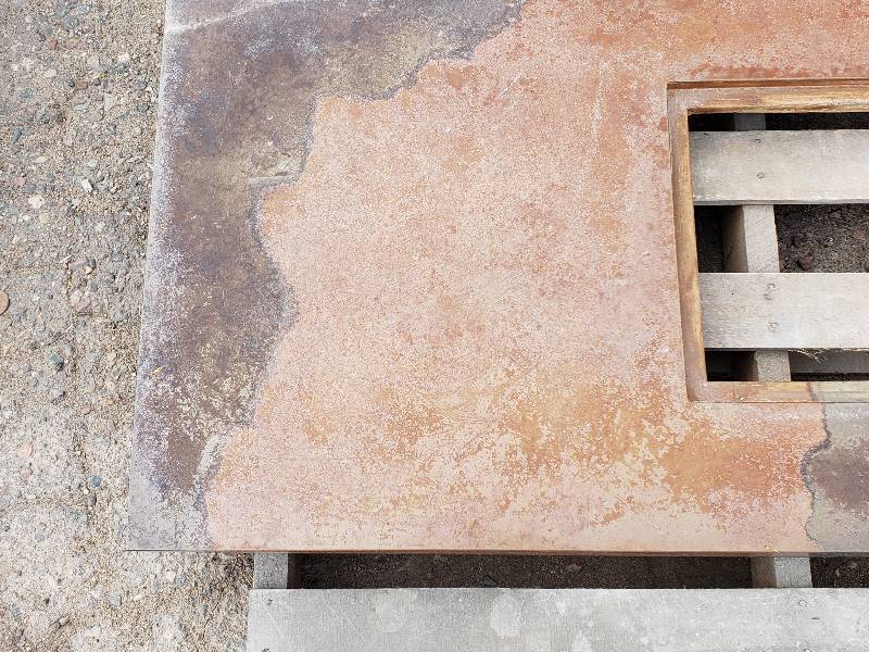lot 118 image: Rectangle Concrete Table  Bench Top