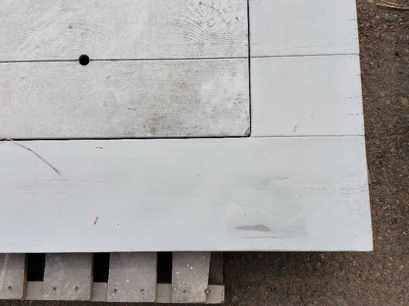 lot 127 image: Rectangle Concrete Table  Bench Top with Insert