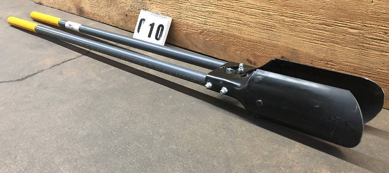 lot 10 image: True Temper Post Hole Digger With Built-In Ruler