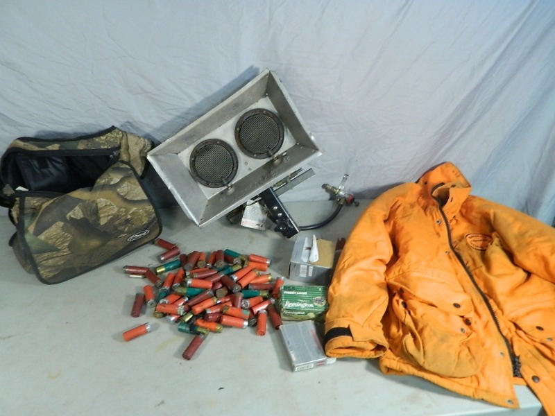 Propane Heater, Shotgun Ammo, Etc