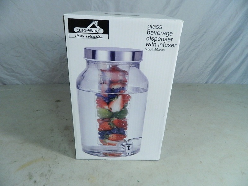 New Glass Beverage Dispensor with Infuser