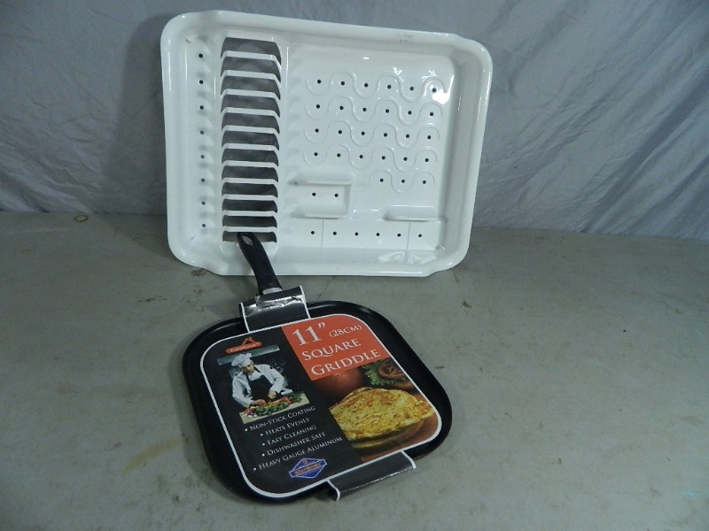 New 11 Square Griddle and New Dish Rack