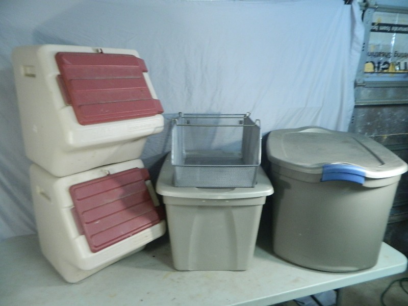 Totes, Storage Bins, Etc