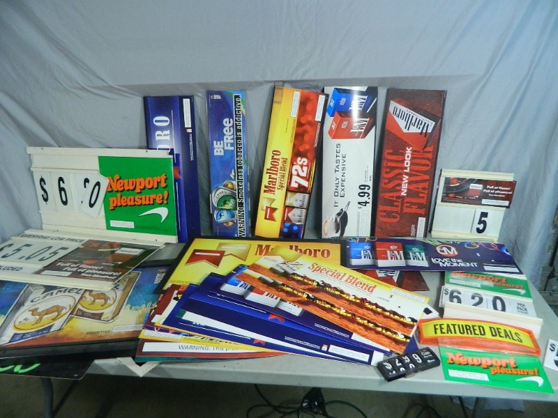 Large Lot of Tobacco Advertisement