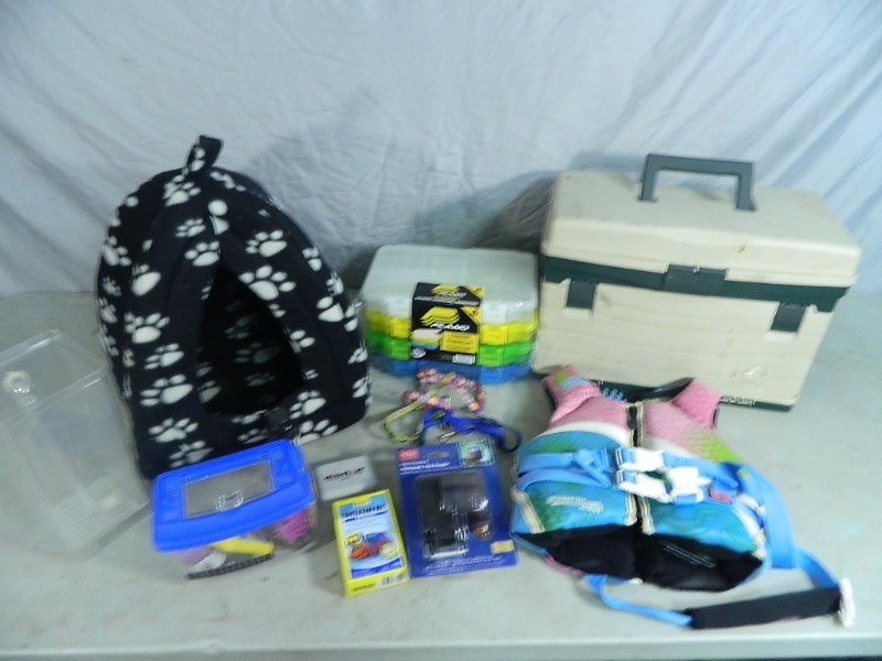 Tackle Box, Organizers, Pet Stuff, Etc
