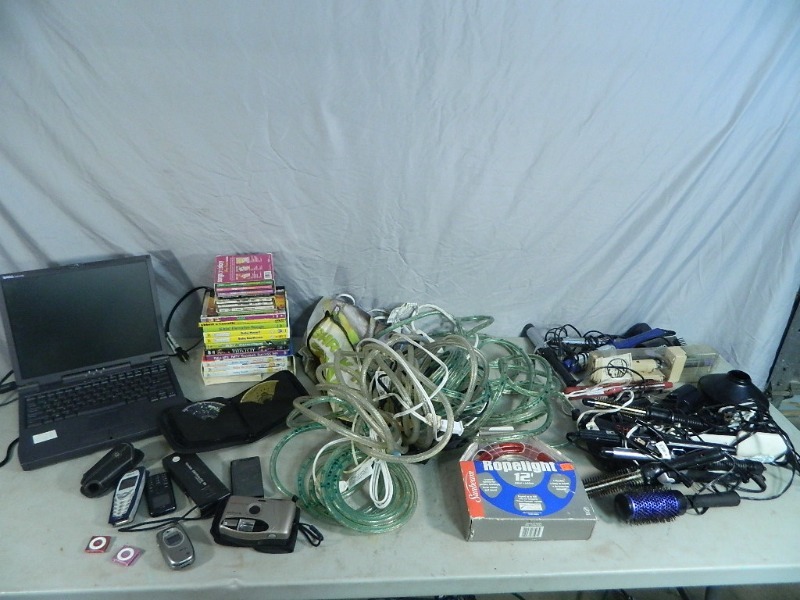 Electronics, Rope Light, Hair Care, Ipods, Etc