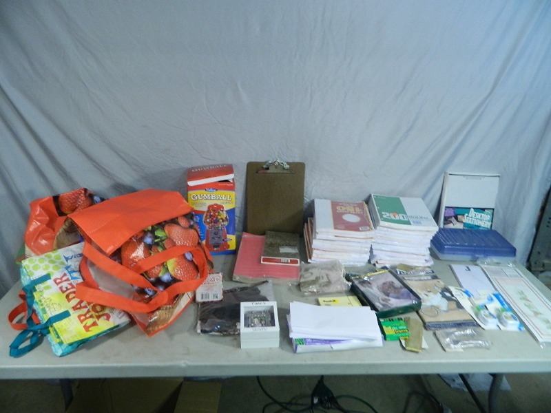 Office Supplies, Gumball Machine, Etc