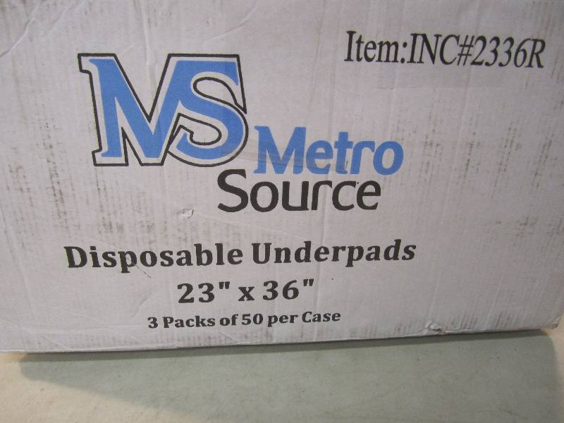 lot 36 image: Case of 150 Disposable Underpads 23...