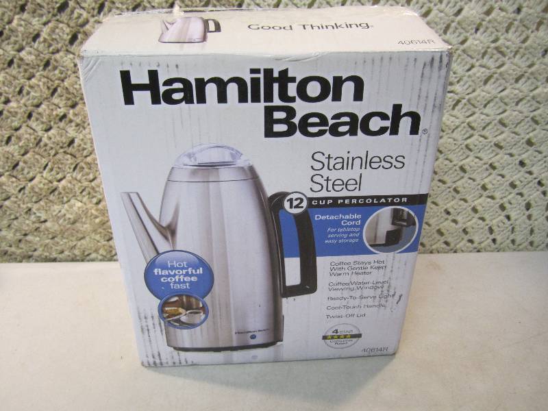 lot 47 image: Hamilton Beach Stainless Steel 12-C...