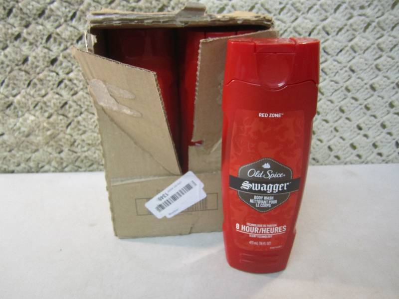 lot 54 image: Box of 6 Old Spice Swagger Body Was...