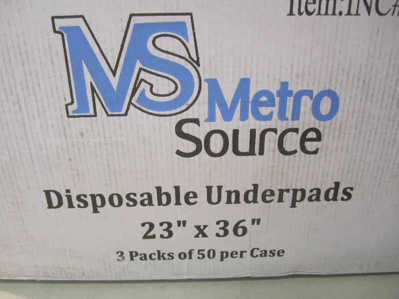 lot 82 image: Case of 150 Disposable Underpads 23...