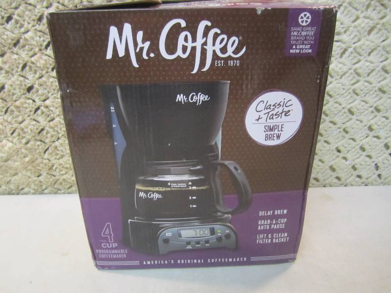 lot 84 image: 4-Cup Mr Coffee Programmable Coffee...