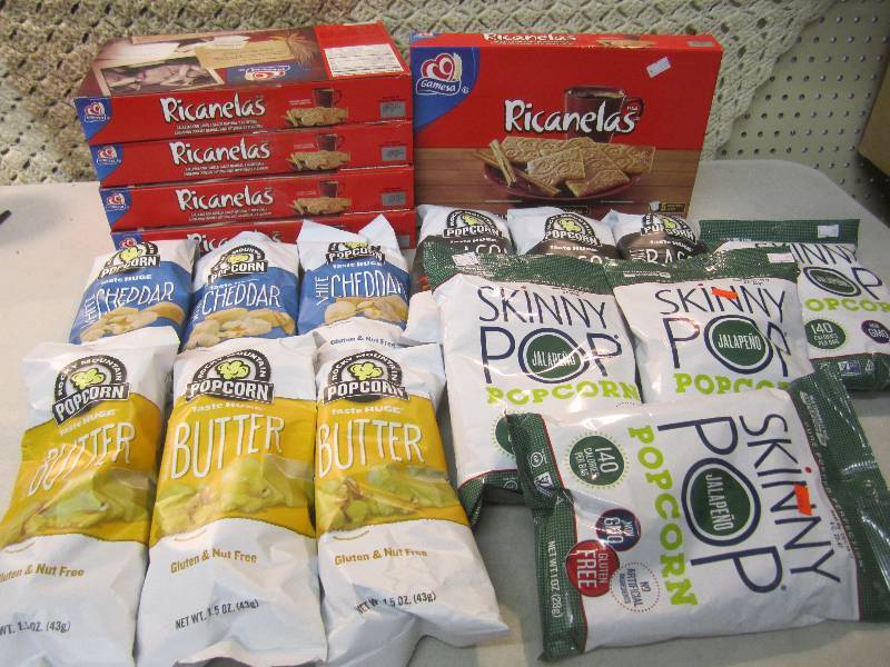 lot 144 image: Large Mixed Lot of Cookies and Popc...
