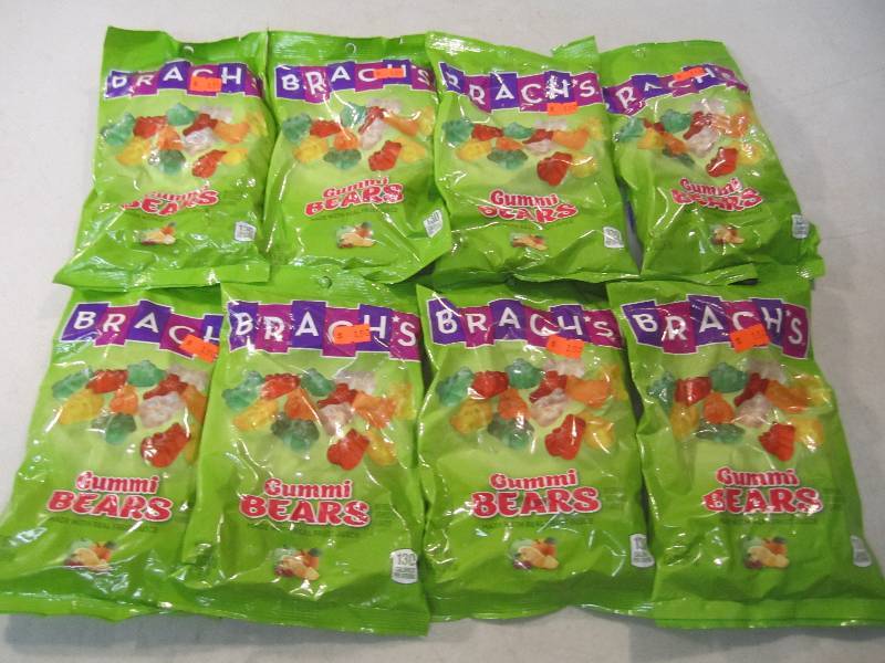 lot 151 image: 8 Bags of Brachs Gummi Bears  C-3...
