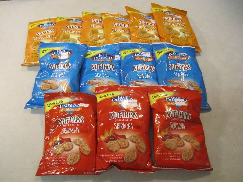 lot 164 image: Lot of 13 Bags Blue Diamond Almonds...