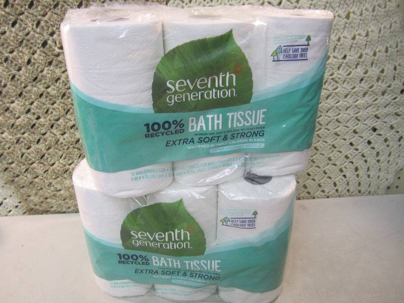 lot 177 image: 24 Rolls 2-Ply Bath Tissue 2 packs ...