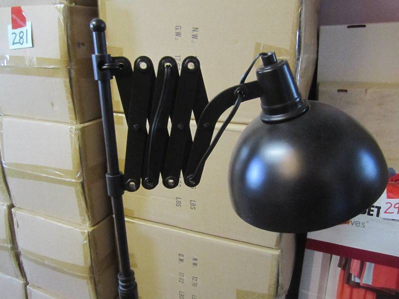 lot 236 image: Expandable Floor Lamp Black 58.5 t...