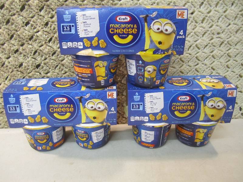 lot 245 image: 3 - 4 packs Kraft Macaroni & Cheese...