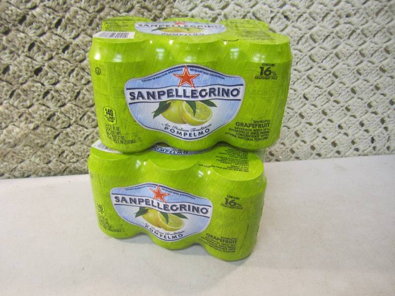lot 255 image: 2 - 6 packs Sanpellegrino Pompelmo ...
