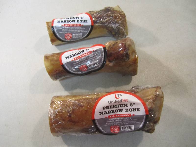 lot 265 image: 3 Premium 6 Marrow Dog Bones Best ...