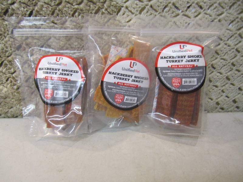 lot 267 image: 3 Bags Hackberry Smoked Turkey Jerk...