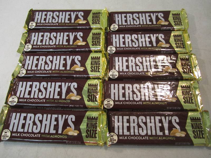 lot 278 image: 10 Kng Size Hersheys Chocolate Bars...