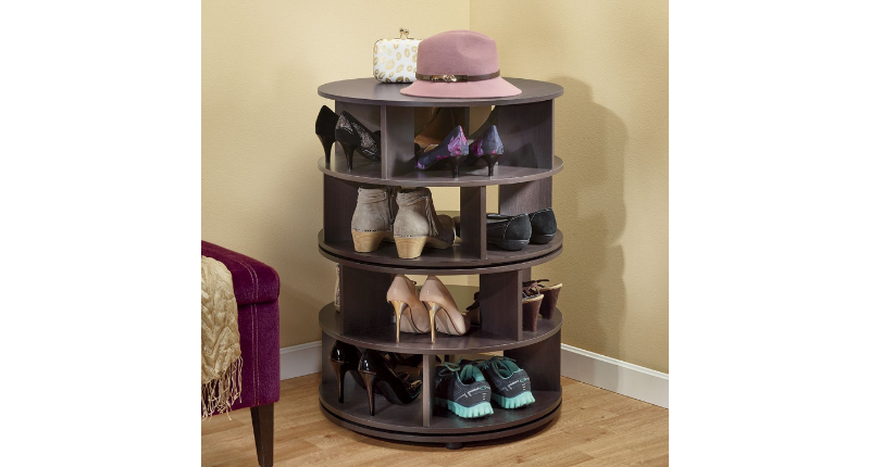 Round Swivel Shoe Rack open box Ret...