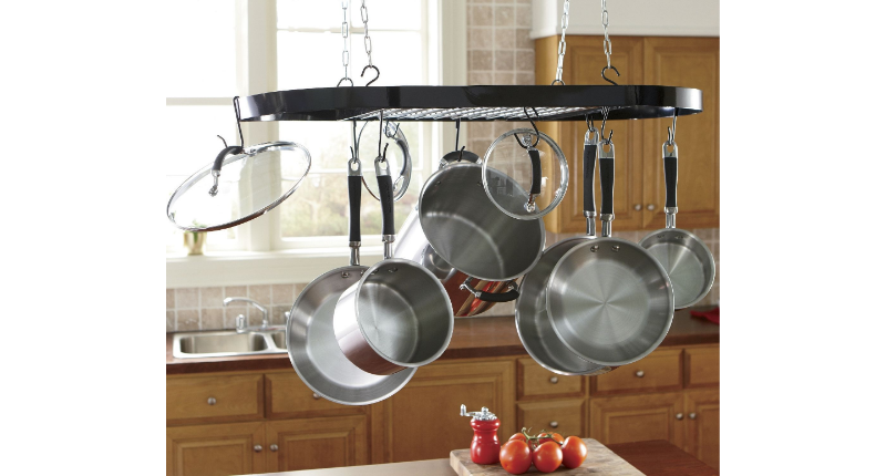 Hanging Ceiling Pot Rack open box R...
