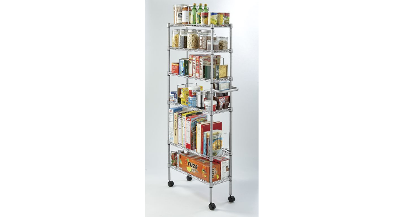 Metal Thin Rolling Pantry Open Box Furniture Home Decor