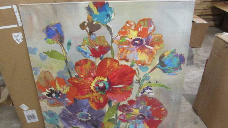 Flower Wall Art open box 39 inch sq...