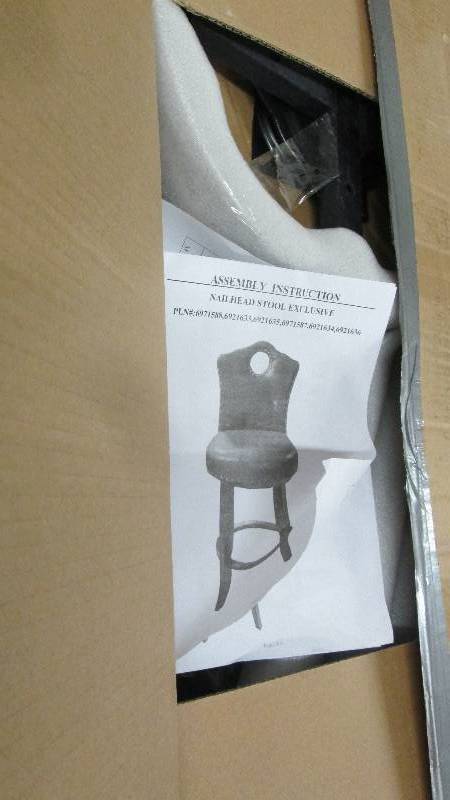 Nailhead Swivel Stool open box Reta...