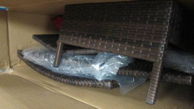 Forever Wicker Chair and Ottoman op...