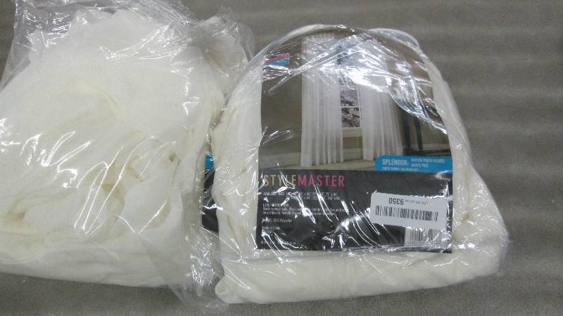 Set of Window Sheer Curtain, hole i...