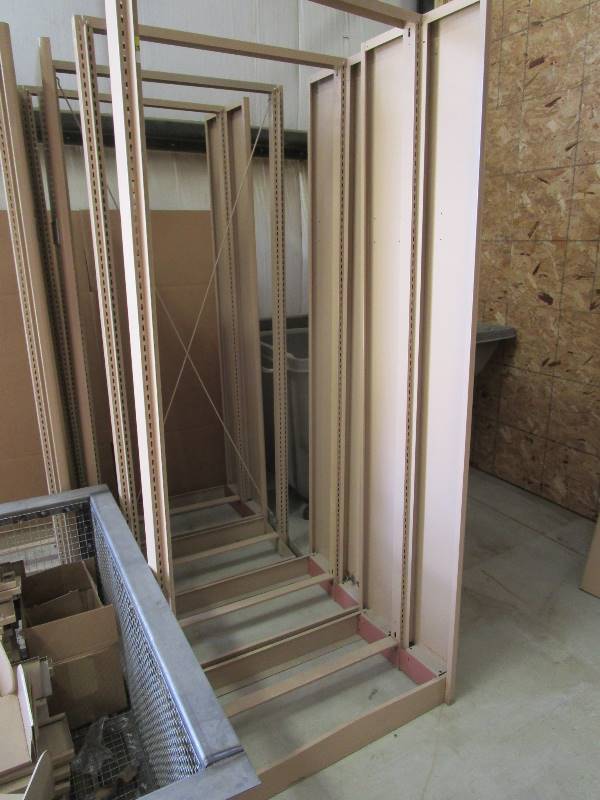 (6) Sections of Adjustable Shop Shelving 38x24x90