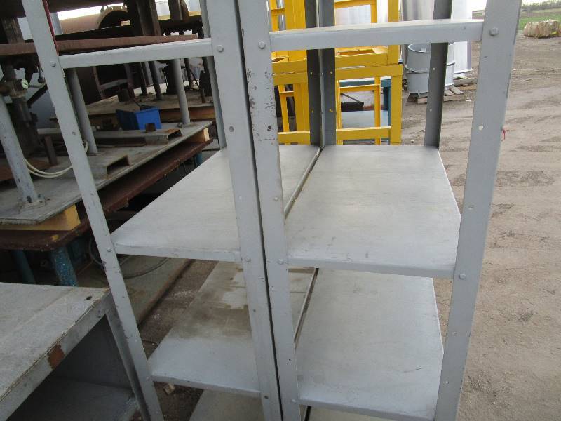 (2) Steel Shelving Units 3x18x8
