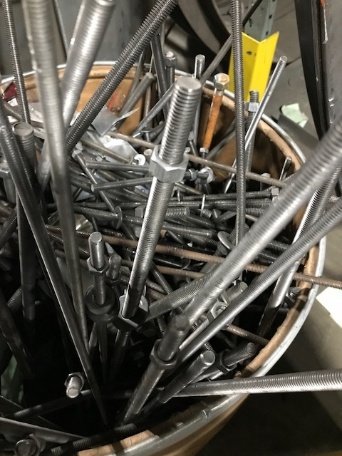 Barrel of Threaded Rod 38, 516, 14 Various Lengths