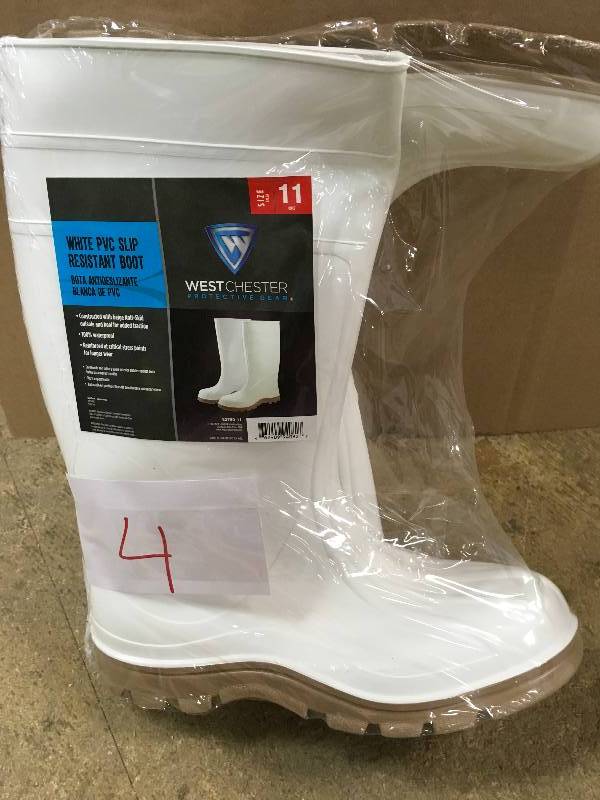 lot 4 image: West Chester Protective Gear 15 inch PVC SlipResist new size 11