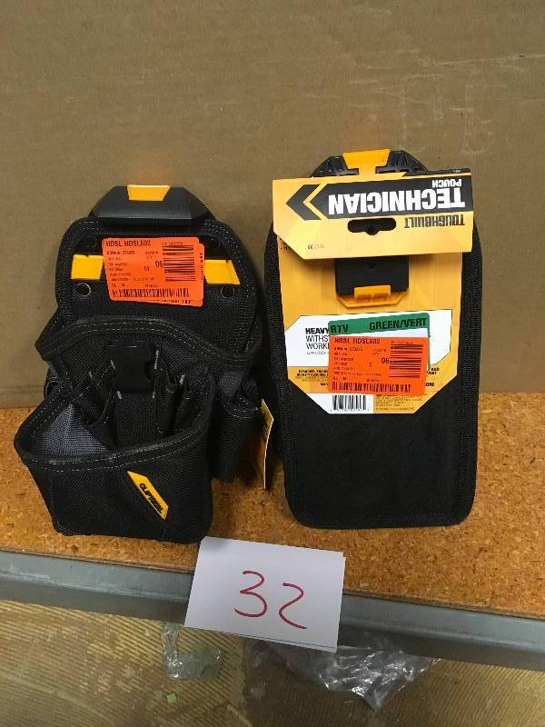 lot 32 image: Toughbuilt Technician Pouch, Black not used