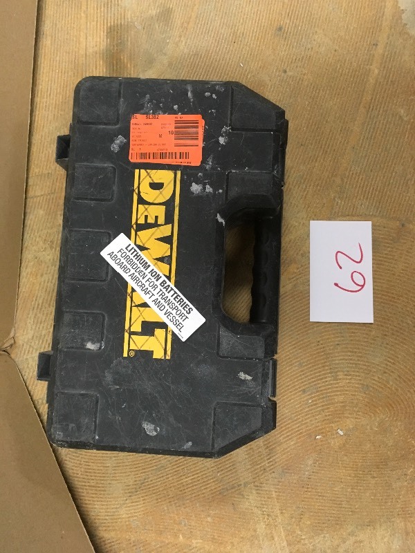 lot 62 image: Dewalt 20-Volt MAX XR Lithium-Ion Cordless Brushless 14 in. 3-Speed Impact Driver with (2) Batteries 2Ah, Charger and Case used in working condition