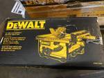 lot 68 image: DEWALT 15 Amp 10 in. Compact Job Site Table Saw with Site-Pro Modular Guarding System Model# DWE7480 open box never used