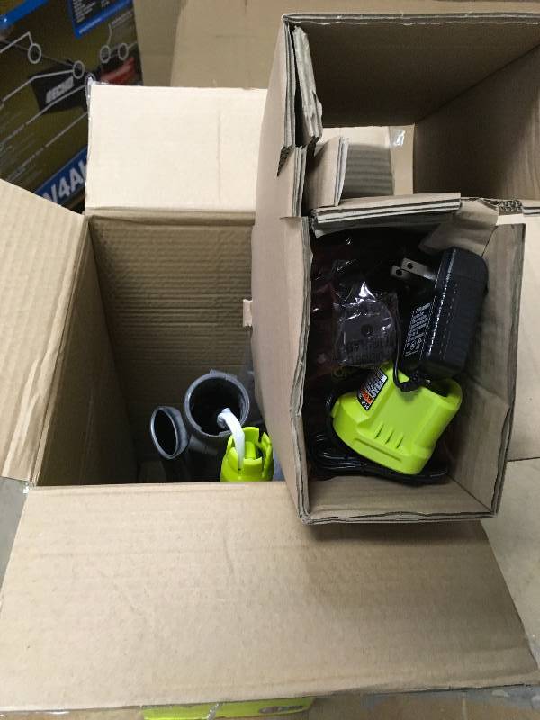 lot 79 image: Ryobi ONE 18V Lithium 10 String TrimmerEdger open box like new.