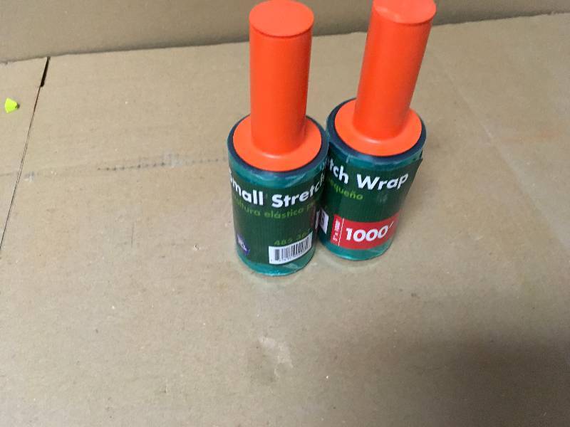lot 103 image: Plastic Stretch Wrap 5 X 1000 Hand Film Furniture Moving Packing Wrapping Tape new.