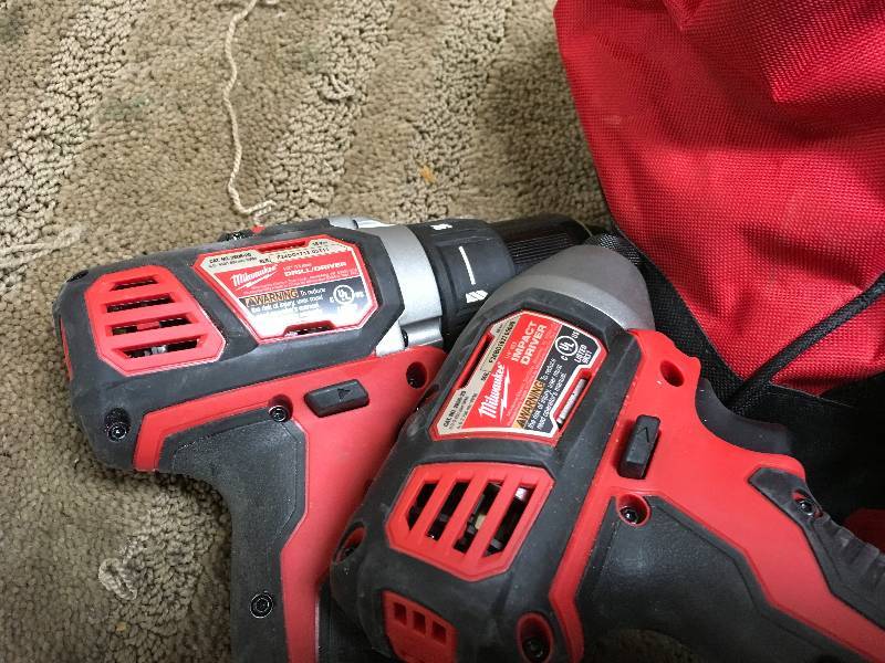 Milwaukee M18 impact driver and drill driver combo used in good working condition