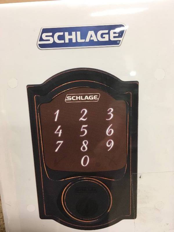 Schlage Camelot Aged Bronze Sense Smart Lock New